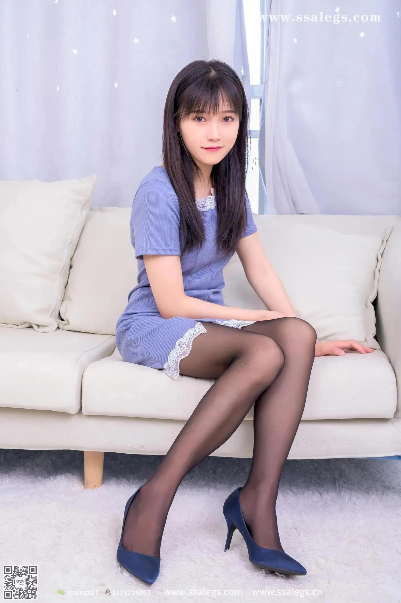 [SSA丝社]超清写真 NO.417 小荷娇嫩的小可爱黑丝(上) [77P]插图7